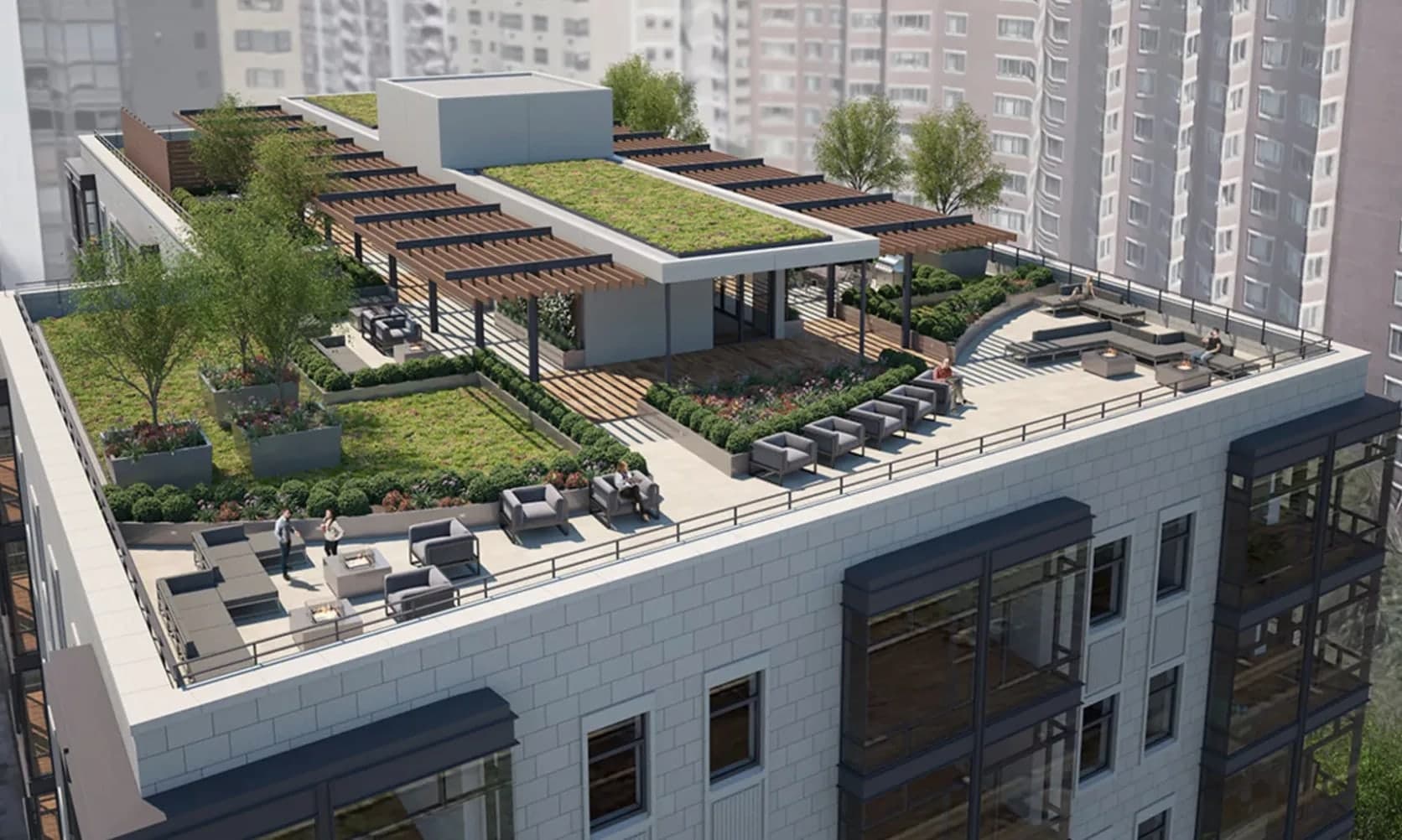 Rooftop Garden Skyline